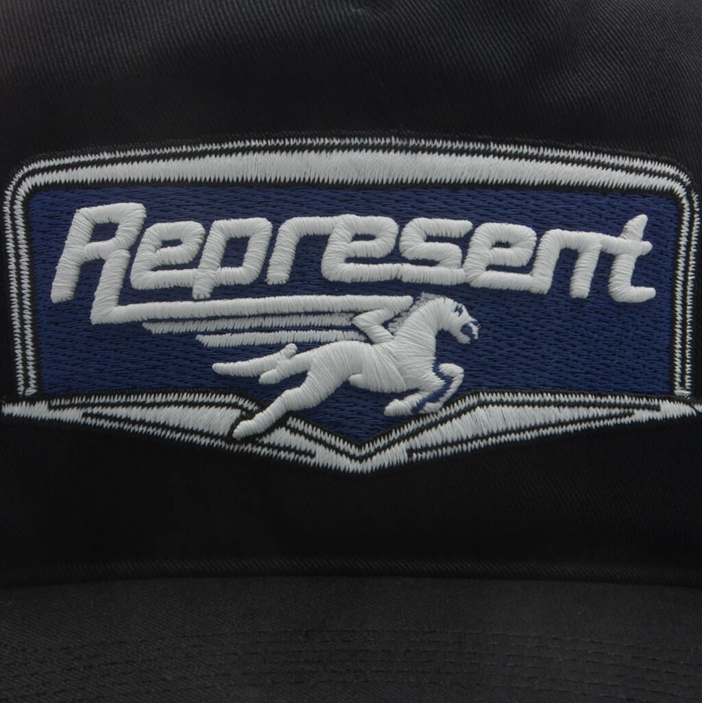 Represent x '47 Nothing Faster Applique Patch Cap - Jet Black